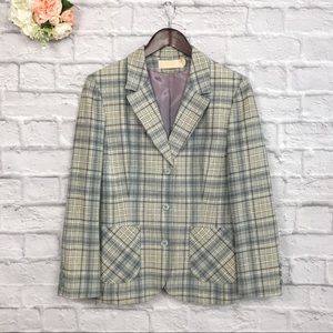 Pendleton vintage blazer size 12 blue purple